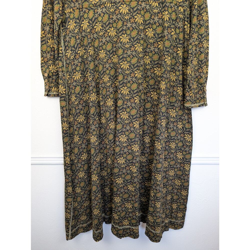 Natural Life Dress Christa Knit Cotton Floral Boho Cottagecore Black Size XL - Picture 9 of 13